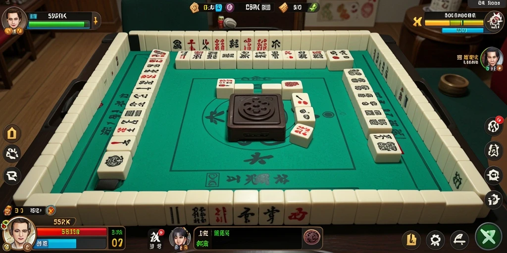 Screenshot gameplay 55RK yang menunjukkan aksi seru Mahjong.