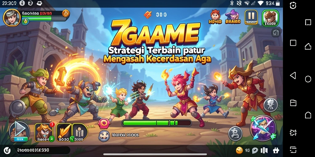 Screenshot gameplay 7GAME dengan tampilan strategi yang penuh aksi.