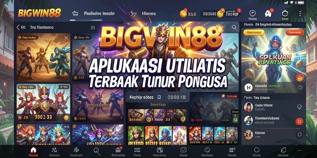 Tampilan antarmuka aplikasi BIGWIN88 yang intuitif dan mudah digunakan.