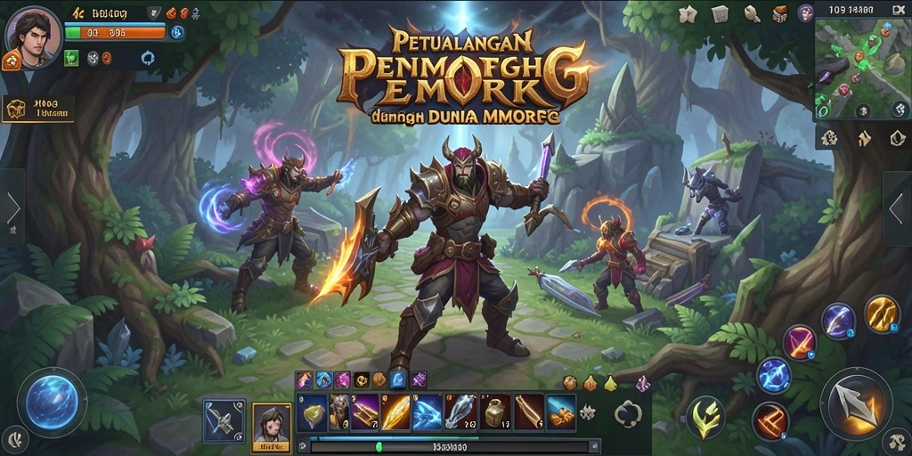 Screenshot gameplay H03 menampilkan aksi seru dalam dunia MMORPG.