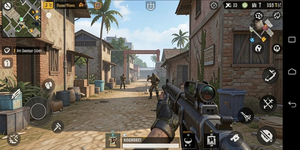 Tampilan gameplay seru dari IDEBET dengan aksi TPS yang mendebarkan.