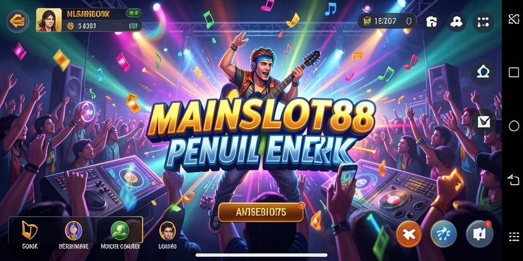 Tampilan gameplay MAINSLOT88 yang seru dengan lagu-lagu menarik.