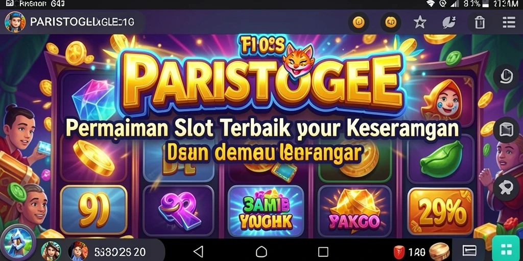 Tampilan screenshot gameplay <strong>PARISTOGEL</strong> yang menarik dan penuh warna.