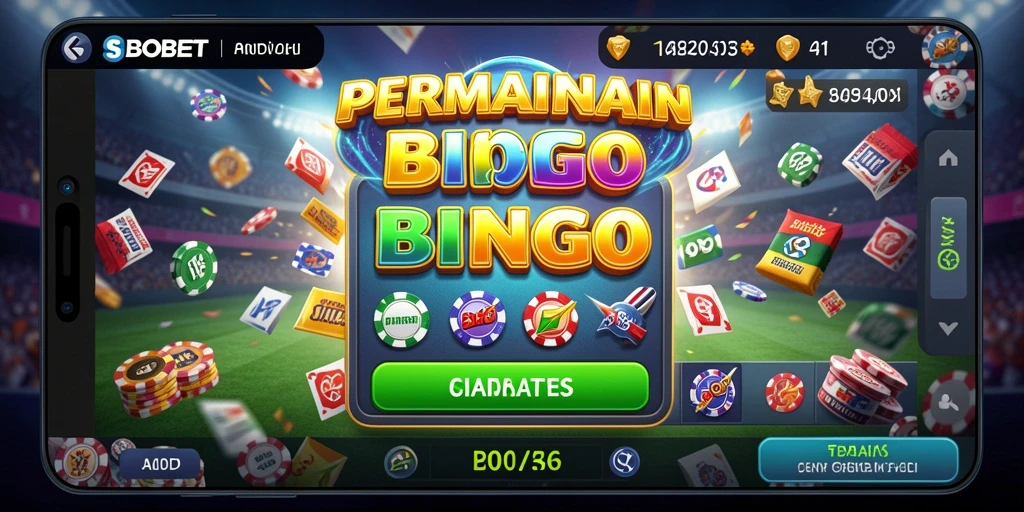 Tampilan gameplay menarik dan interaktif dari permainan Bingo SBOBET.