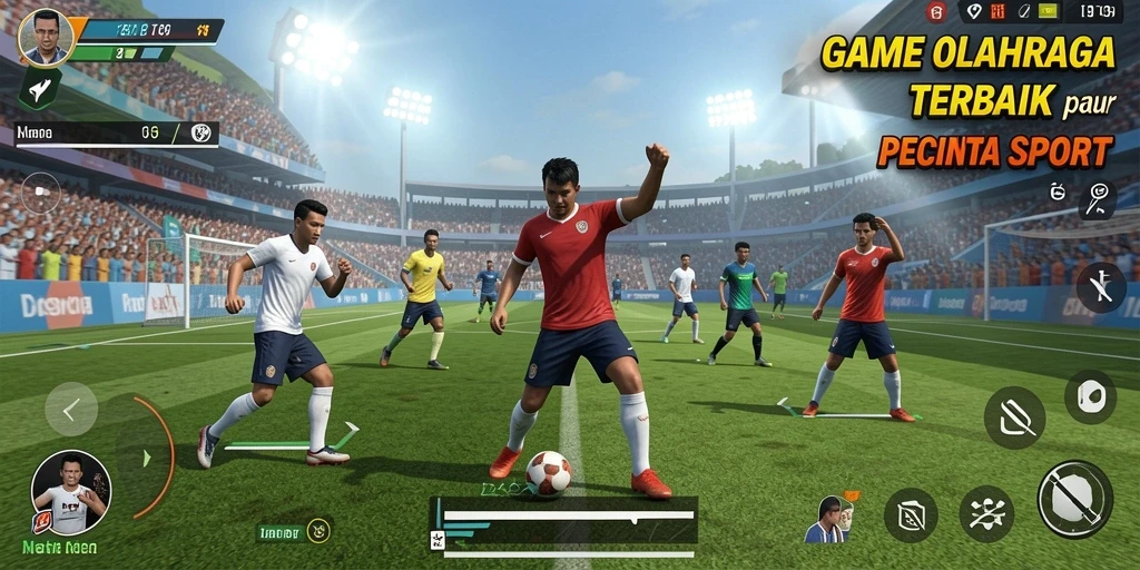 Gameplay seru dalam T6 yang menampilkan aksi olahraga mendebarkan.
